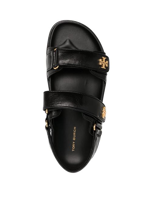 Black Kira leather sandals Tory Burch - women TORY BURCH | 144328001